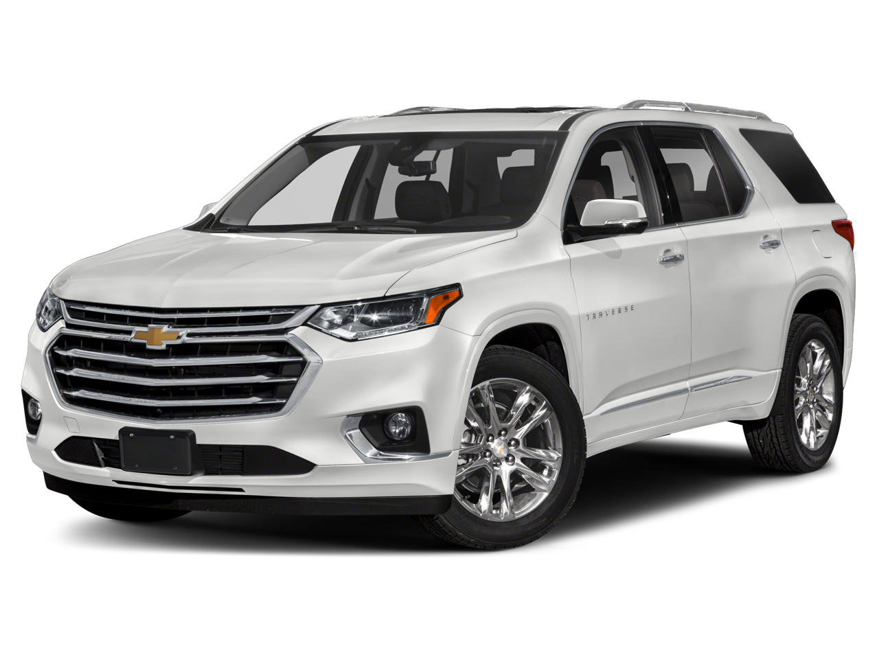 2021 Chevrolet Traverse High Country in Graphite Metallic — front three-quarter view