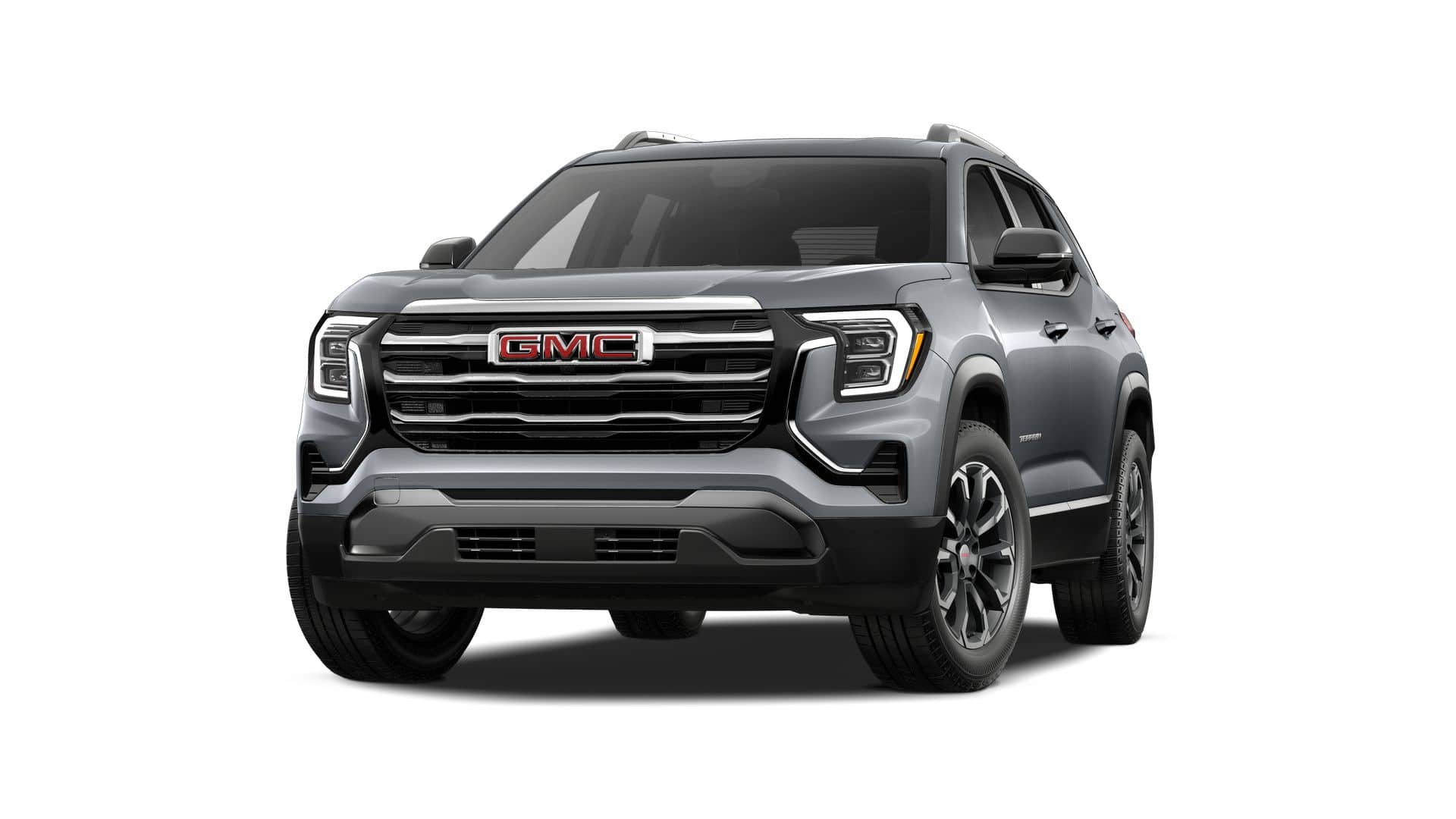 2027 GMC Terrain AWD Elevation in Sterling Metallic — front three-quarter view