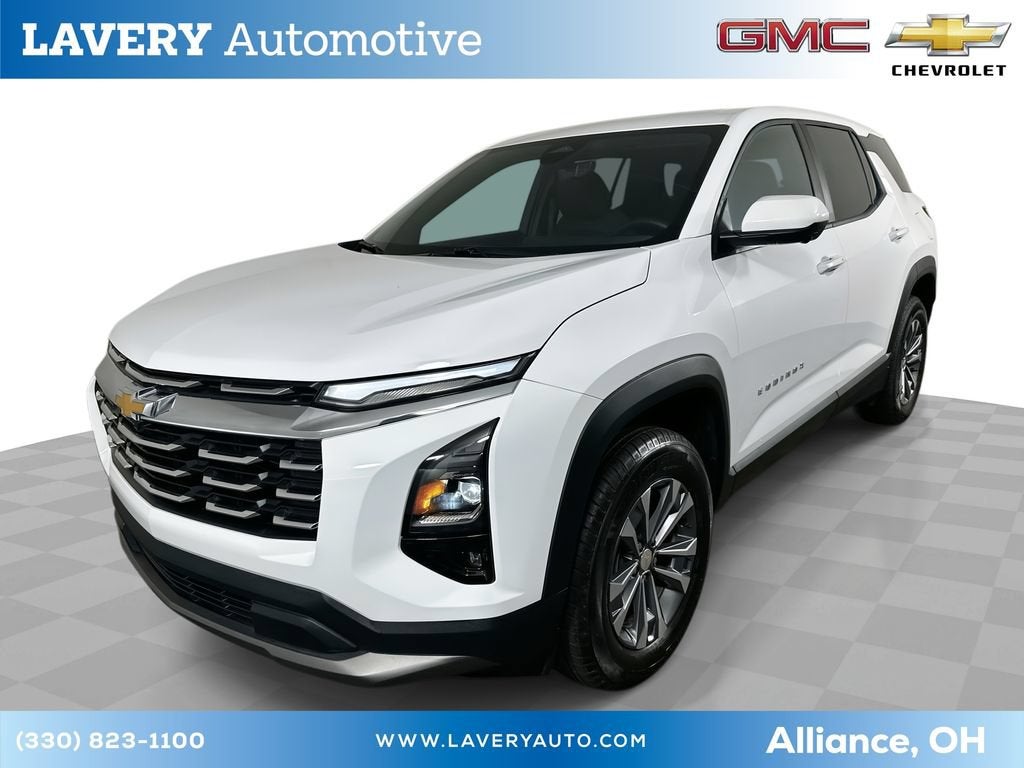 2026 Chevrolet Equinox LT in Summit White — front three-quarter view