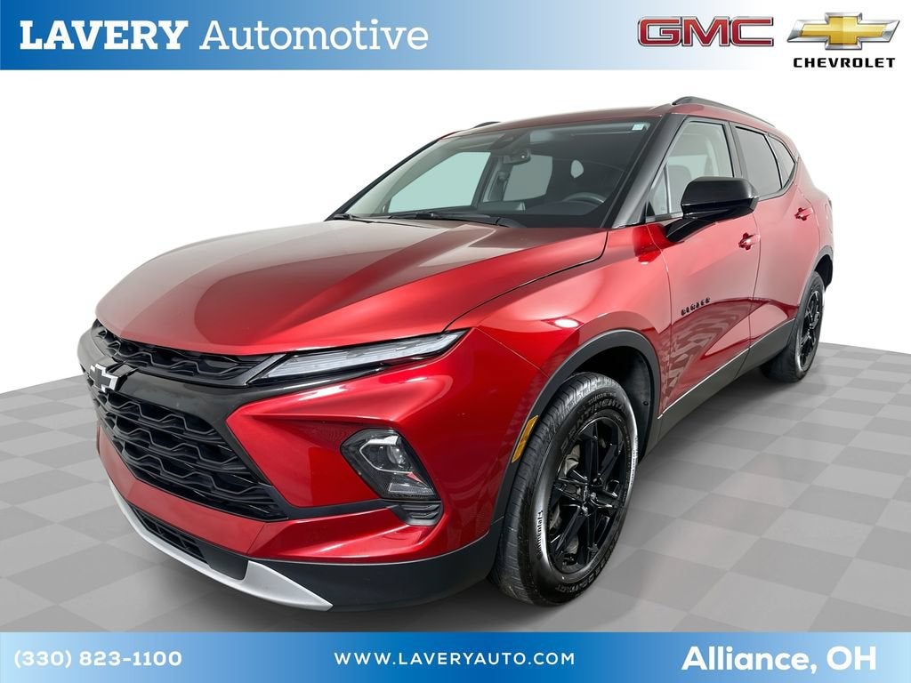 2024 Chevrolet Blazer 2LT in Radiant Red Tintcoat — front three-quarter view
