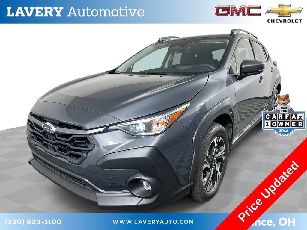 2024 Subaru Crosstrek Premium in Gray — front three-quarter view